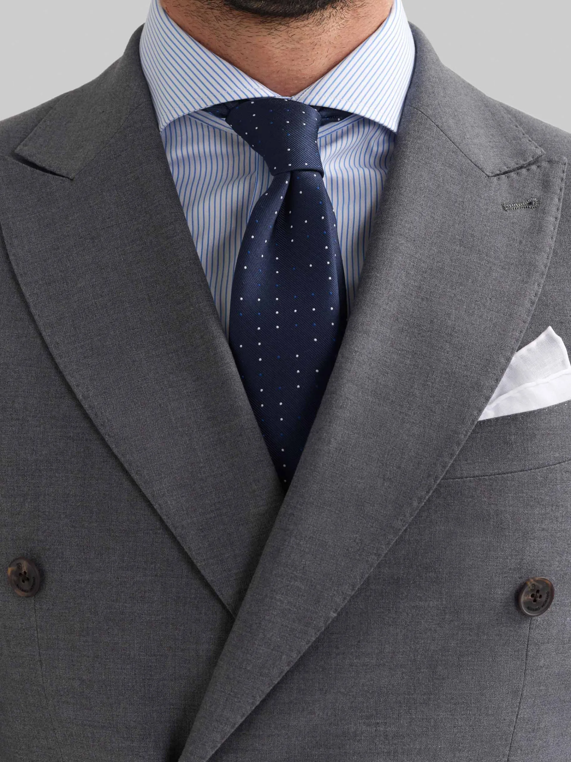 Trajes|Trajes-Alvaro Moreno AMERICANA DUOMO CRUZADO Gris