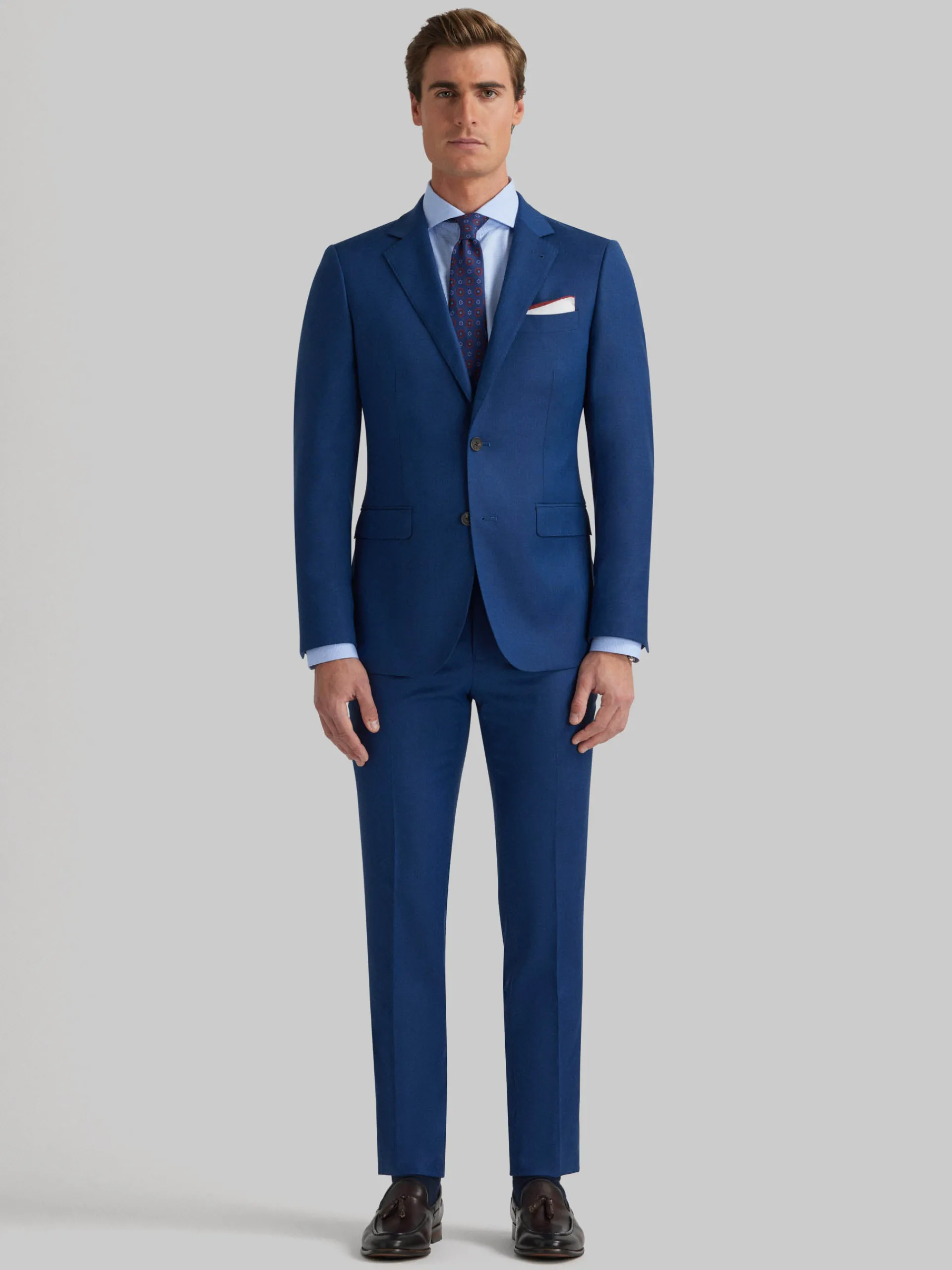 Trajes|Trajes-Alvaro Moreno AMERICANA FIL A FIL Azul