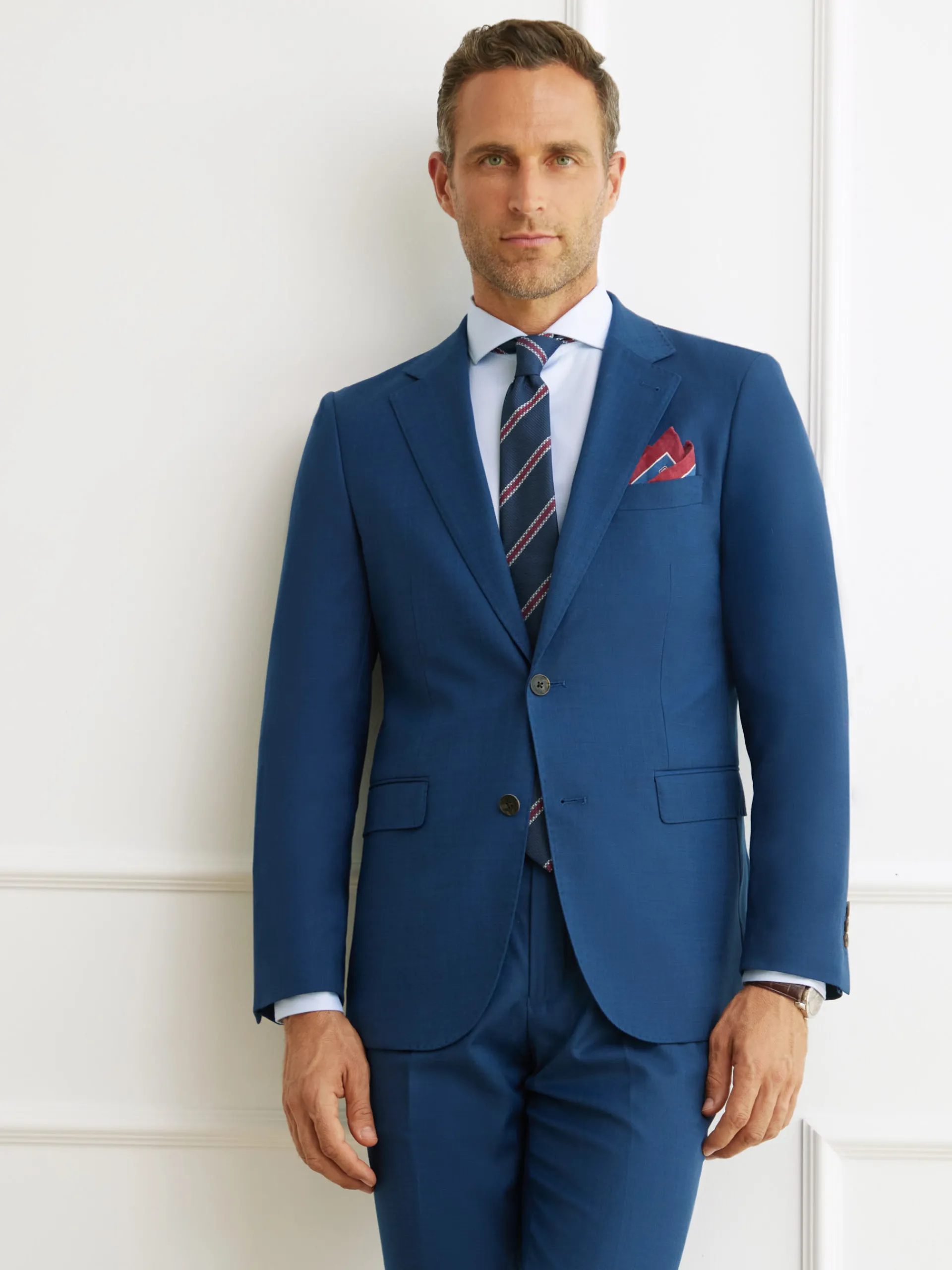 Trajes|Trajes-Alvaro Moreno AMERICANA FIL A FIL Azul