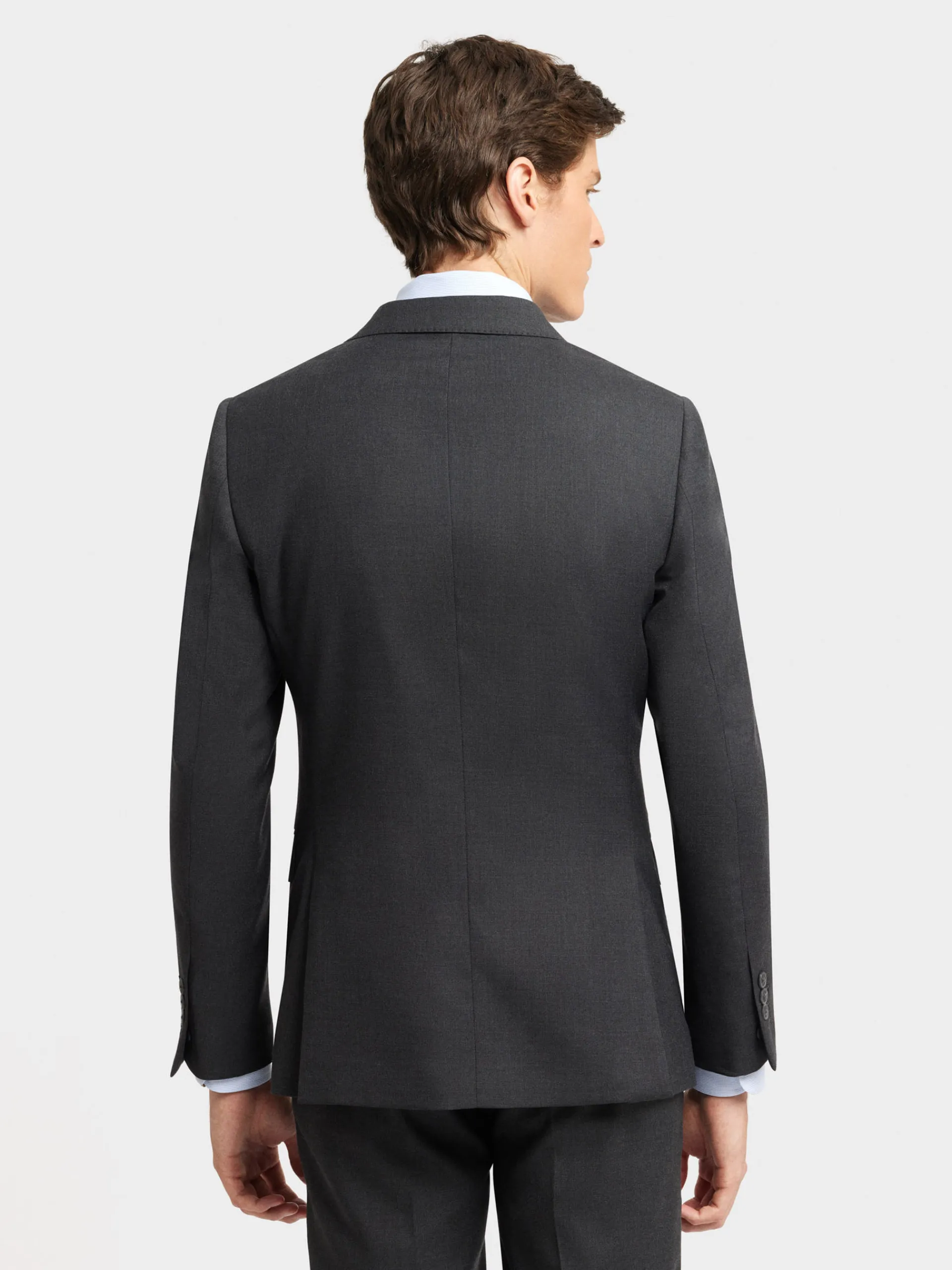 Trajes|Trajes-Alvaro Moreno AMERICANA FIL A FIL CRUZADO Gris