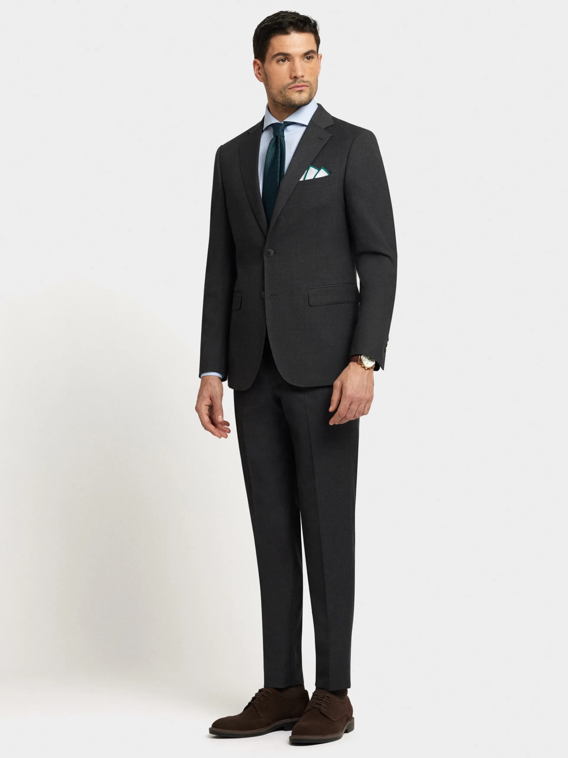Trajes|Trajes-Alvaro Moreno AMERICANA FIL A FIL Gris