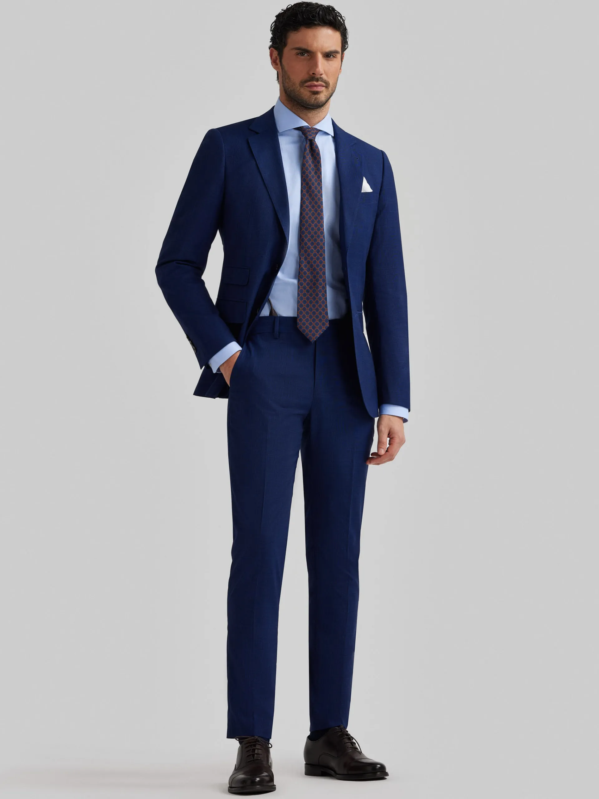 Trajes|Trajes-Alvaro Moreno AMERICANA GALES SLIM Azul