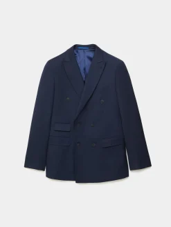 Trajes|Trajes-Alvaro Moreno AMERICANA TWILL CRUZADO Azul Marino