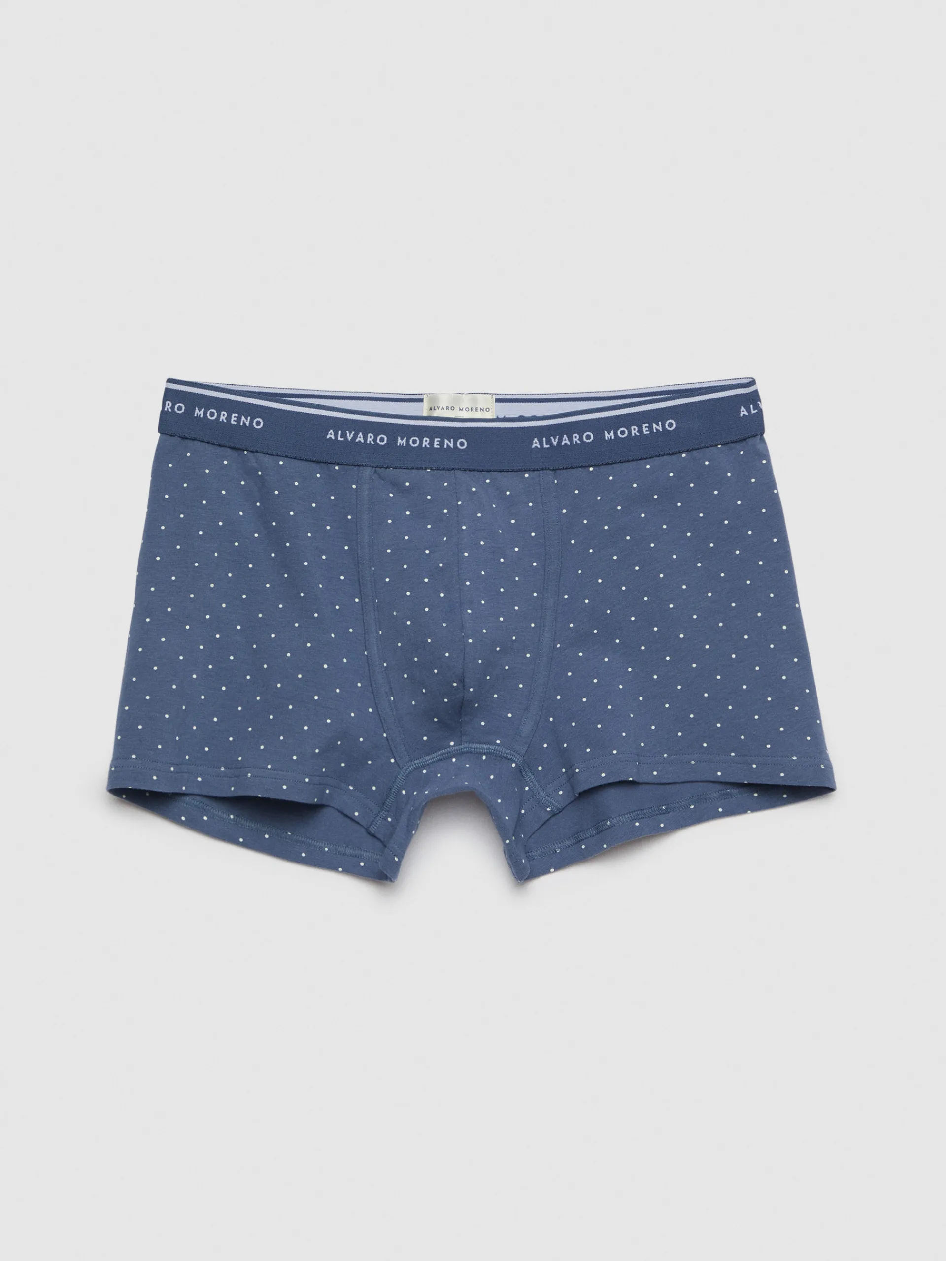 Ropa Interior-Alvaro Moreno BOXER FLOR Azul Marino