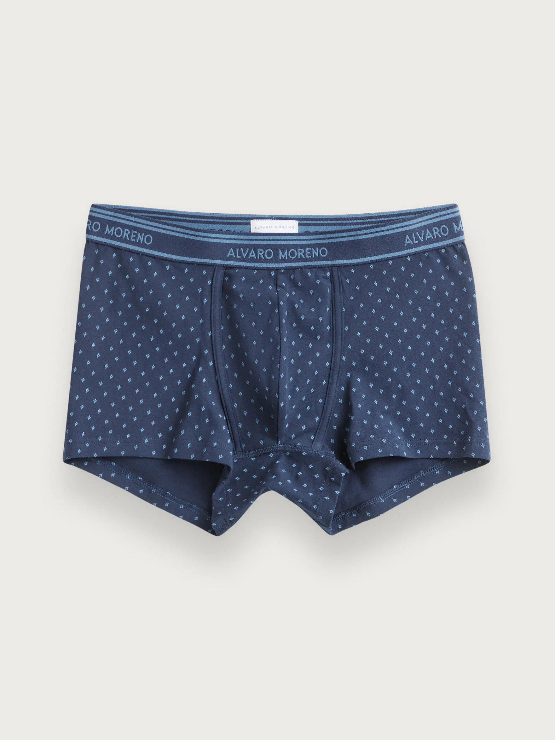 Ropa Interior-Alvaro Moreno BOXER FLOWERS Azul Marino