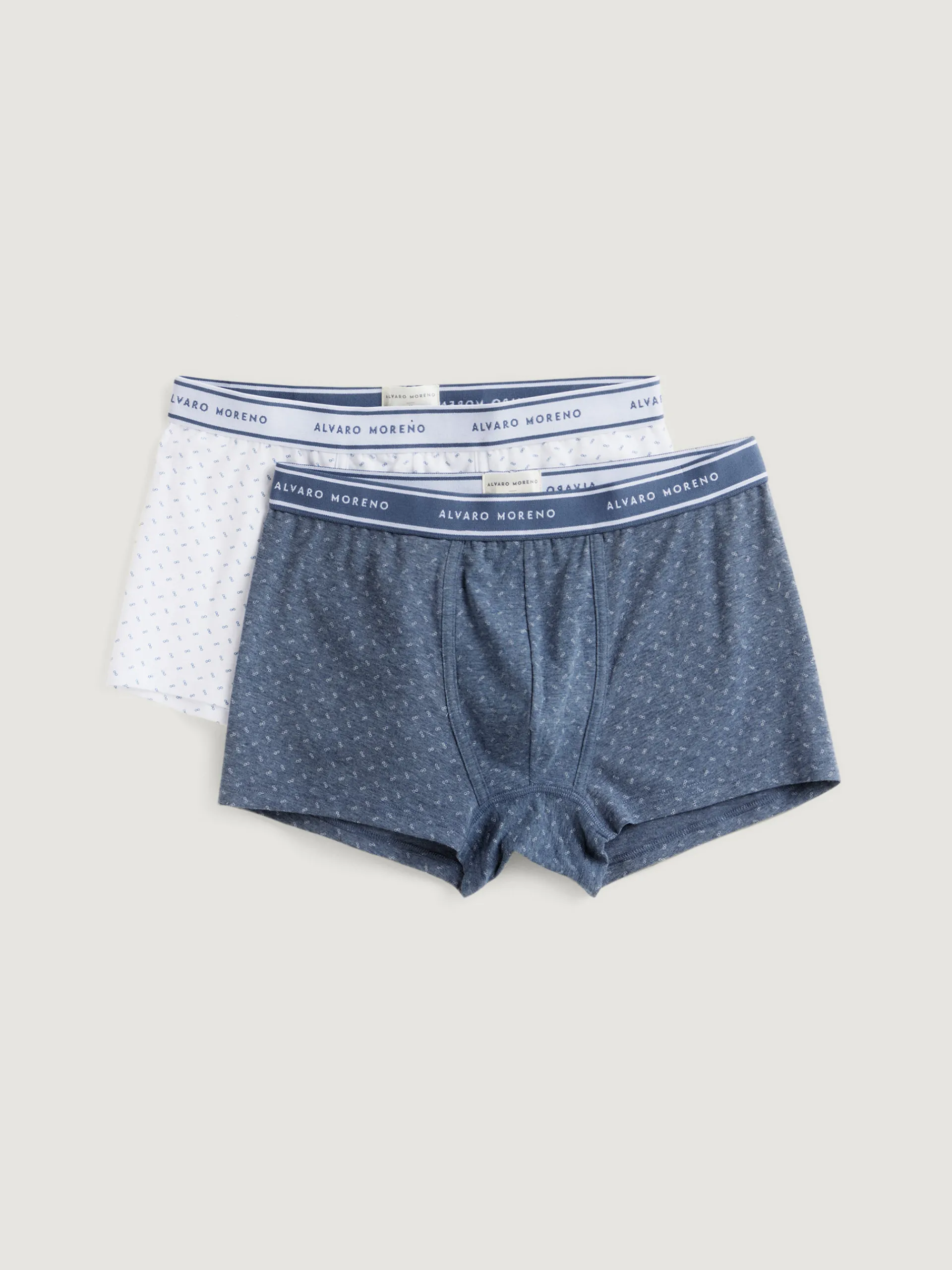 Ropa Interior-Alvaro Moreno BOXER INFINITY Azul Marino