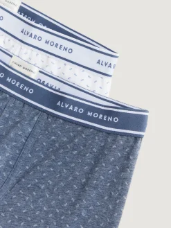 Ropa Interior-Alvaro Moreno BOXER INFINITY Azul Marino