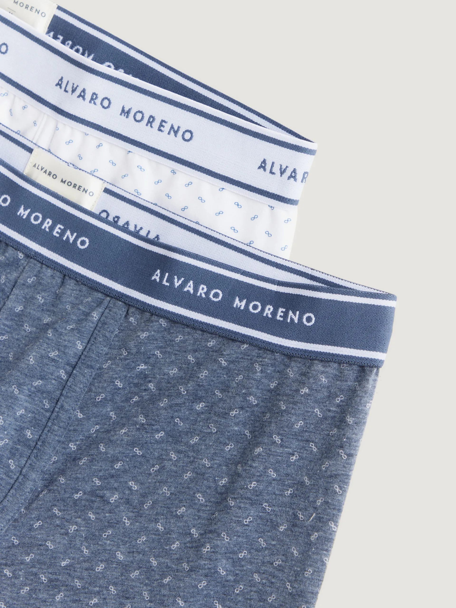 Ropa Interior-Alvaro Moreno BOXER INFINITY Azul Marino
