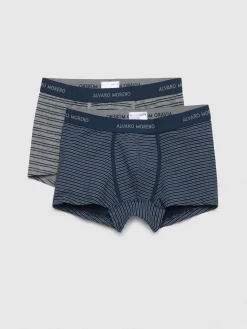 Ropa Interior-Alvaro Moreno BOXER STRIPES Azul Marino