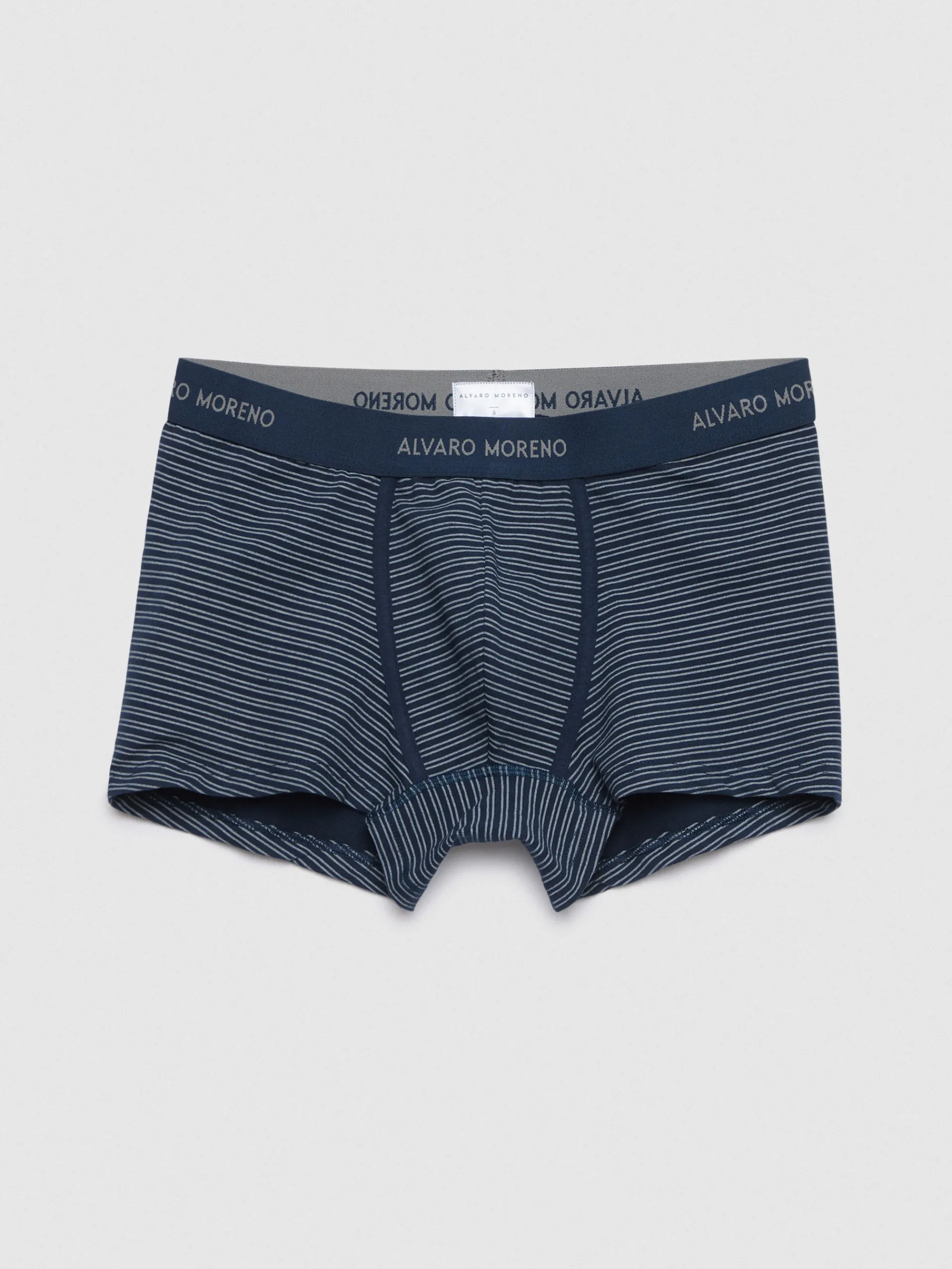 Ropa Interior-Alvaro Moreno BOXER STRIPES Azul Marino