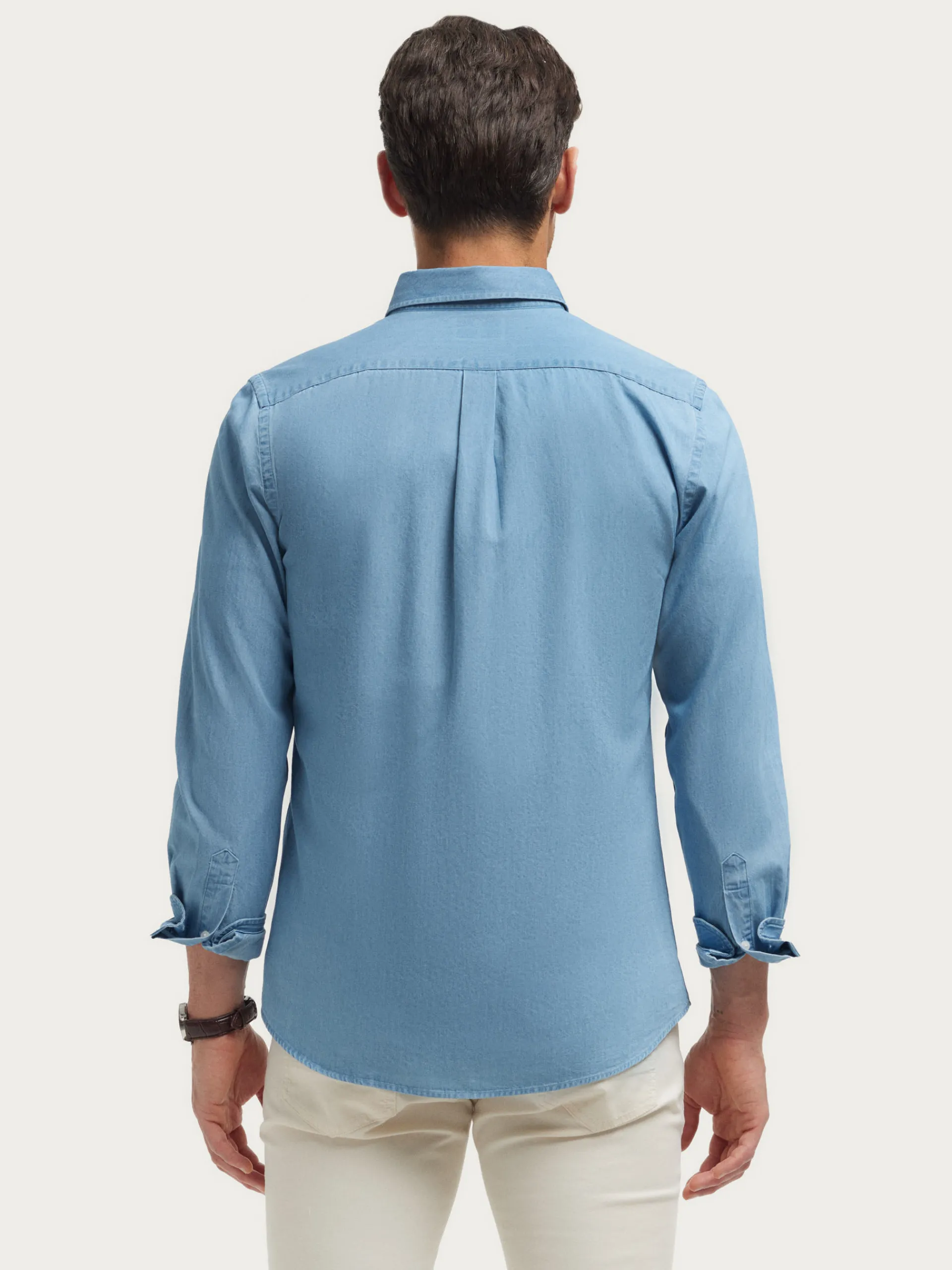 Casual-Alvaro Moreno CAMISA DENIM B.DOWN Celeste