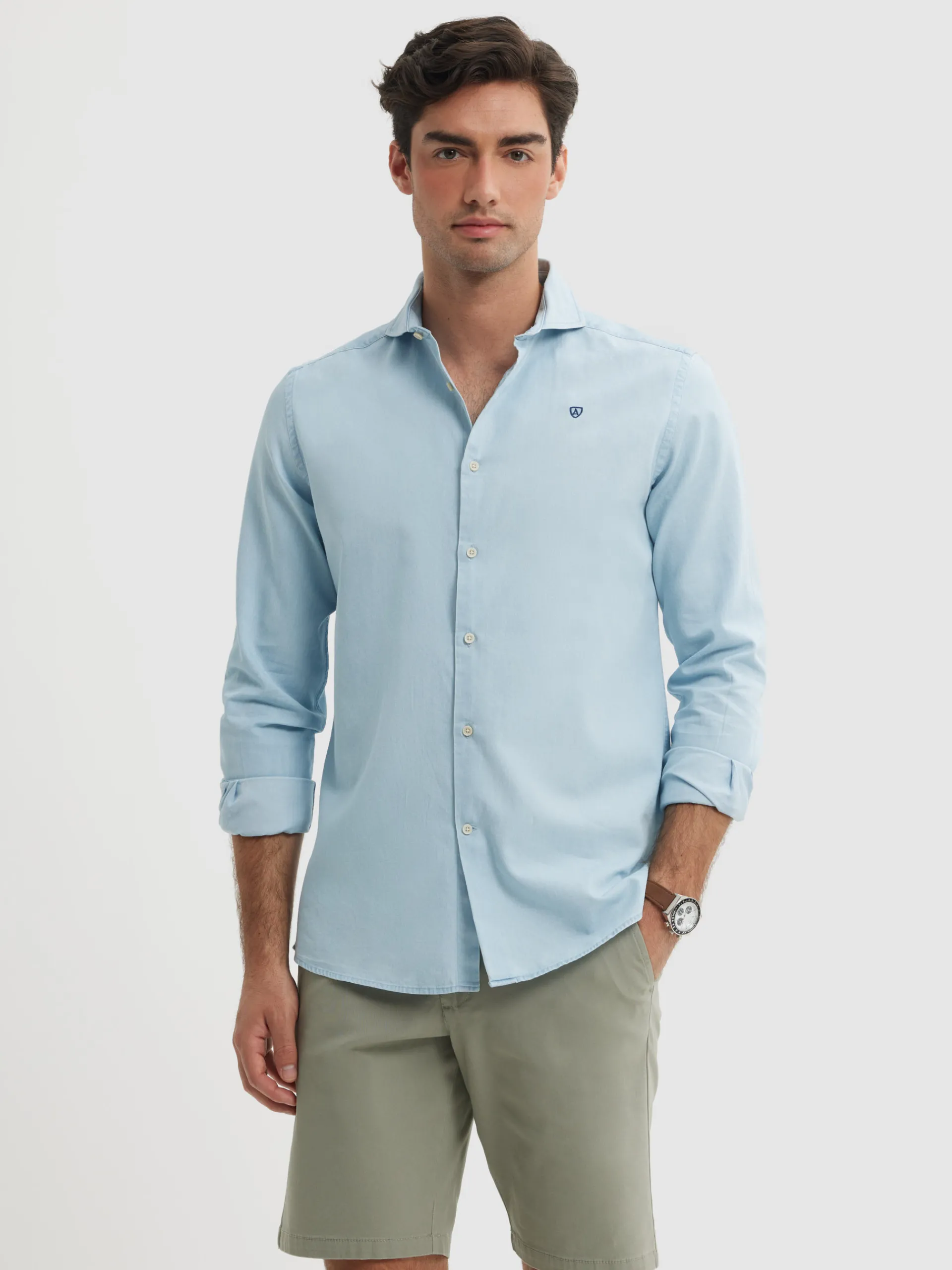Casual-Alvaro Moreno CAMISA DENIM JACK Celeste