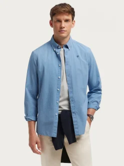 Casual-Alvaro Moreno CAMISA DENIM RAYAS Azul