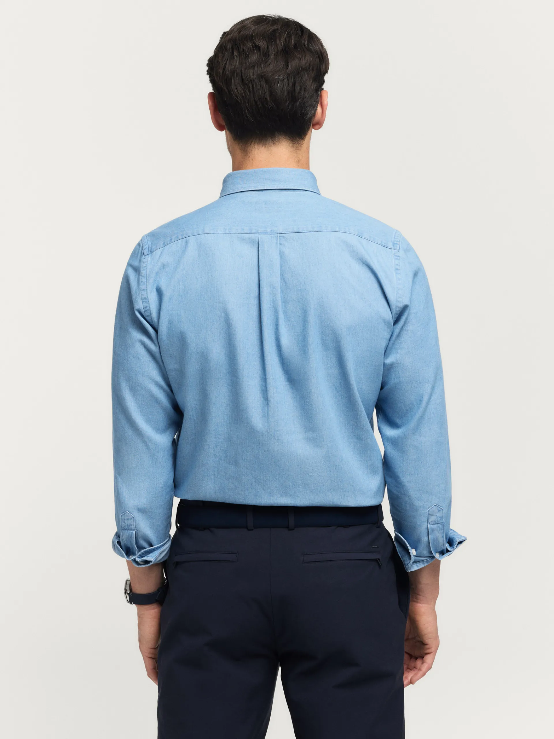 Casual-Alvaro Moreno CAMISA DENIM SLUB Celeste