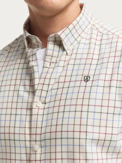 Franela-Alvaro Moreno CAMISA FLANNEL CHECKS Beige