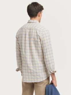 Franela-Alvaro Moreno CAMISA FLANNEL CHECKS Naranja