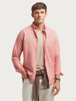 Franela-Alvaro Moreno CAMISA FLANNEL TWILL Coral