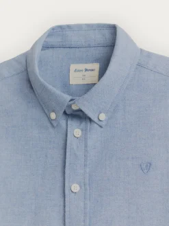 Camisas-Alvaro Moreno CAMISA FLANNEL TWILL KIDS Azul