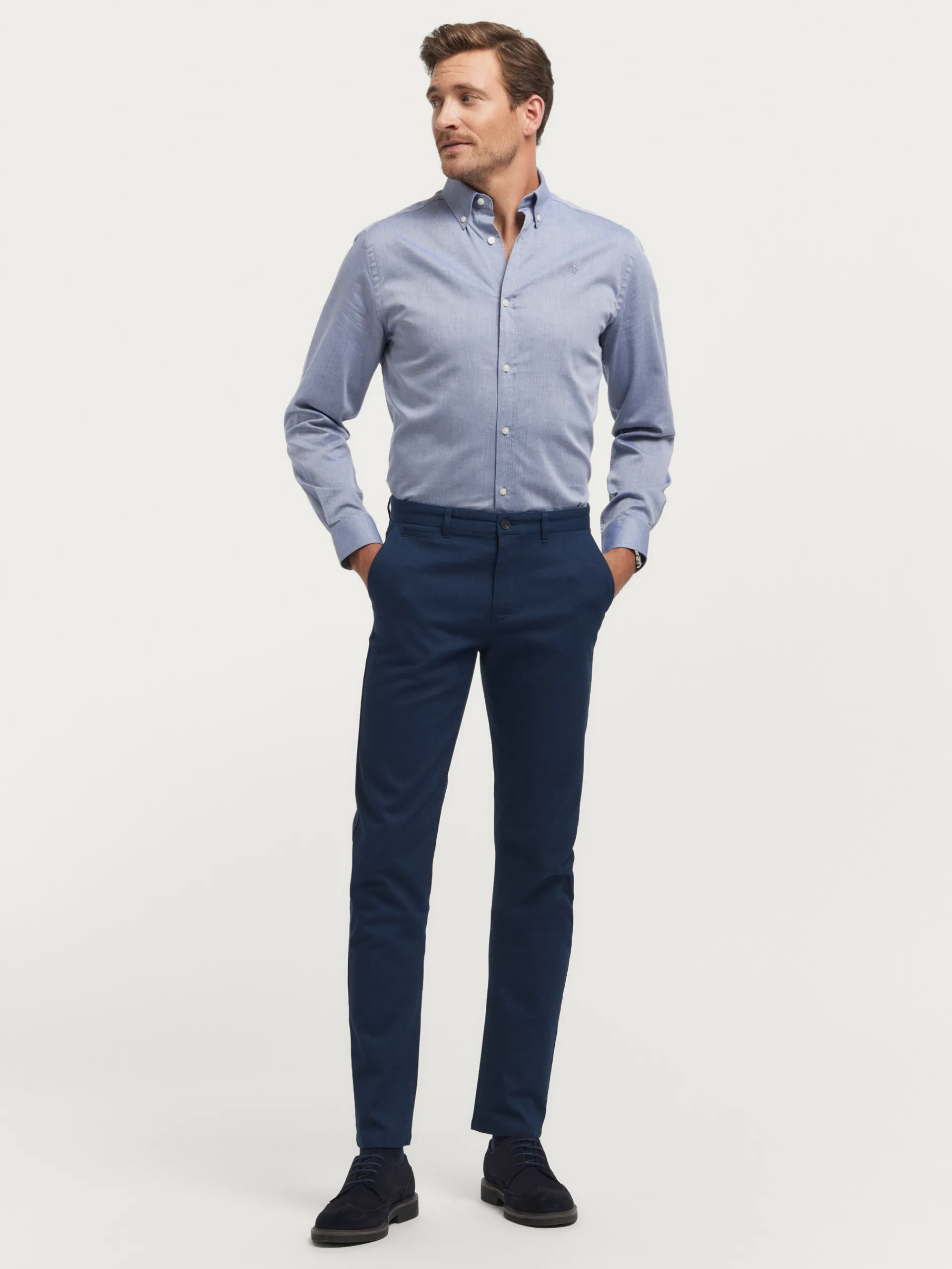 Casual-Alvaro Moreno CAMISA MICROESPIGA Azul Marino
