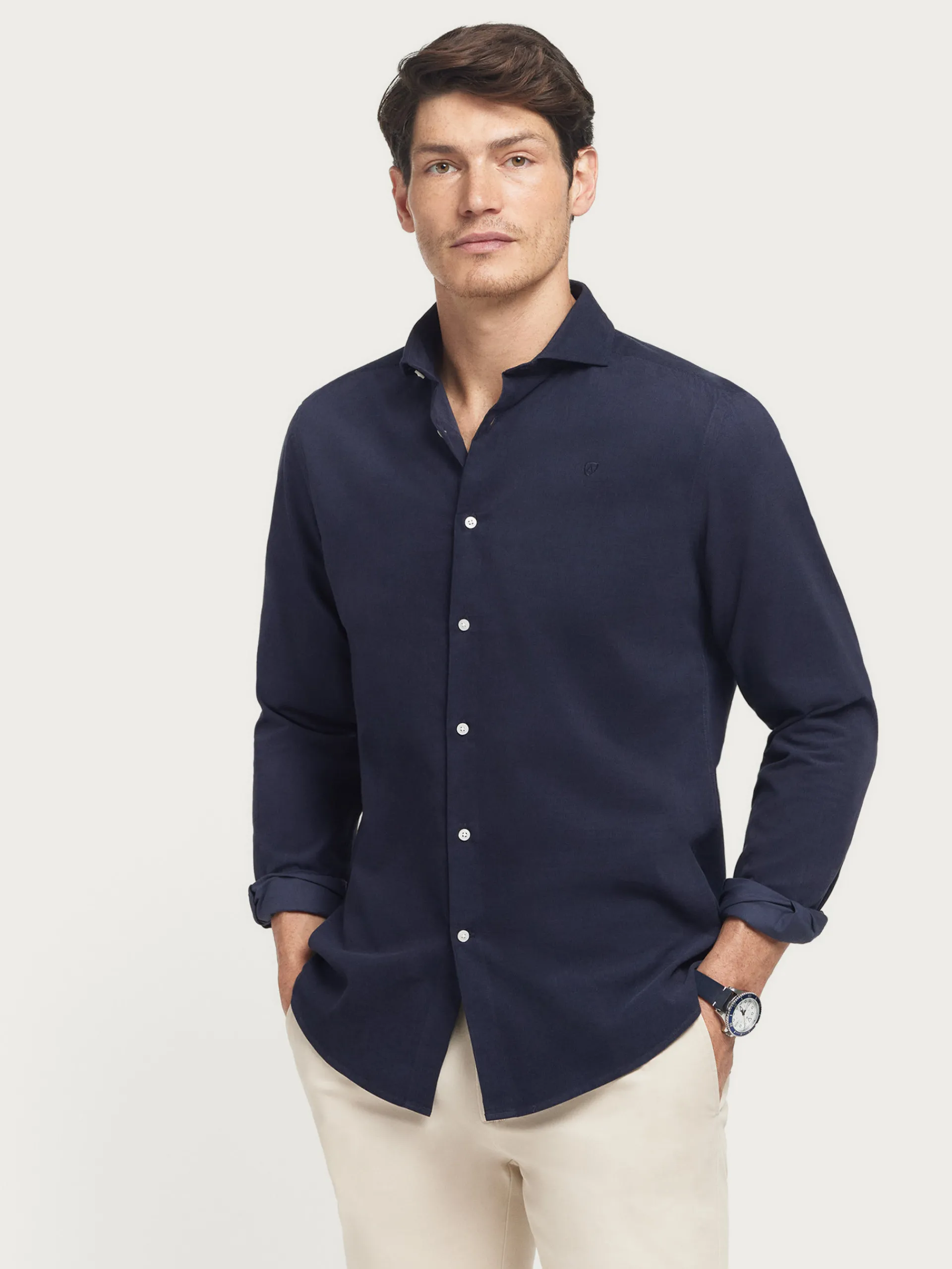 Casual-Alvaro Moreno CAMISA MICROPANA JACK AZUL MARINO