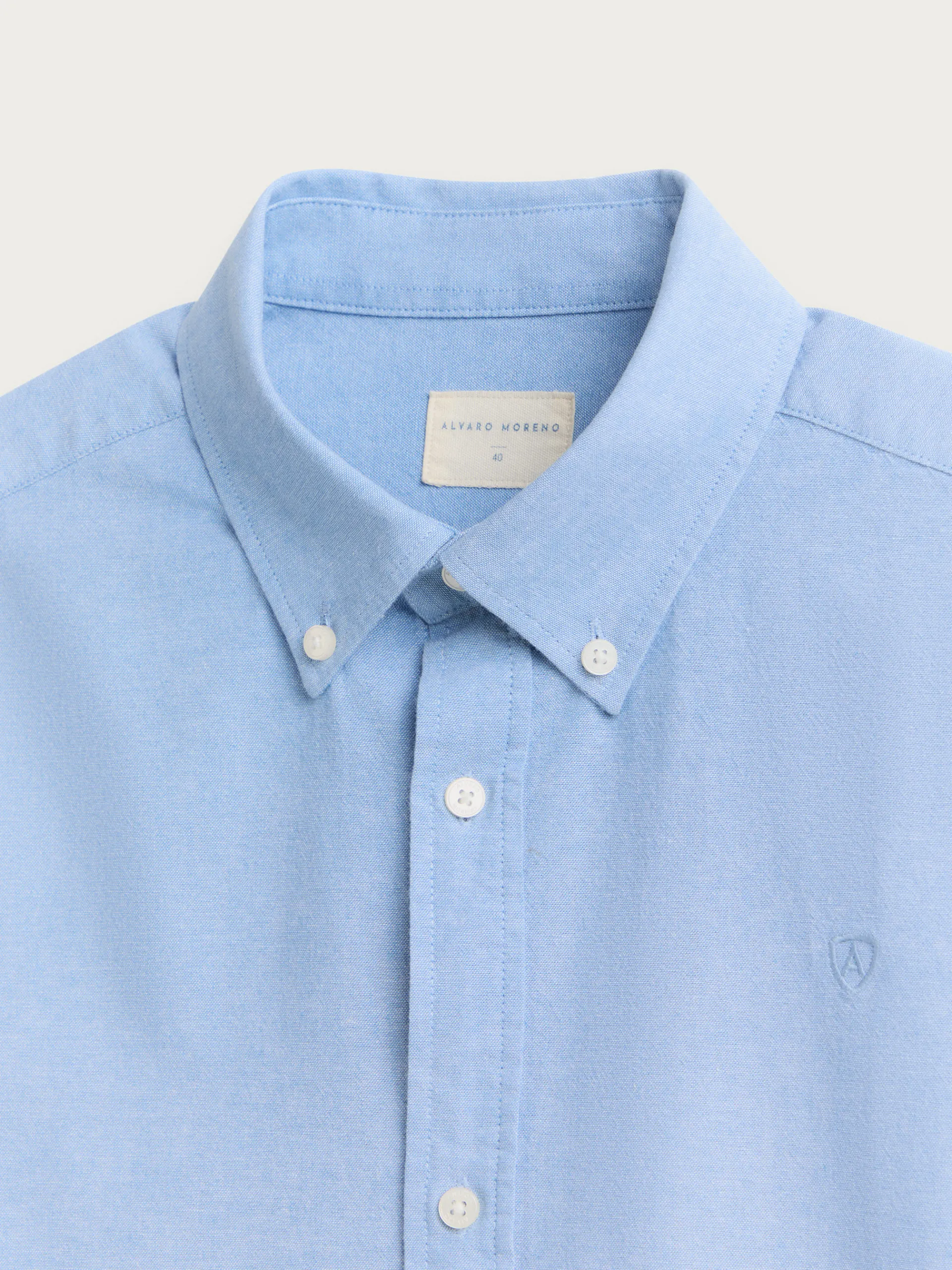 Oxford-Alvaro Moreno CAMISA OXFORD CHAMBRAY Celeste