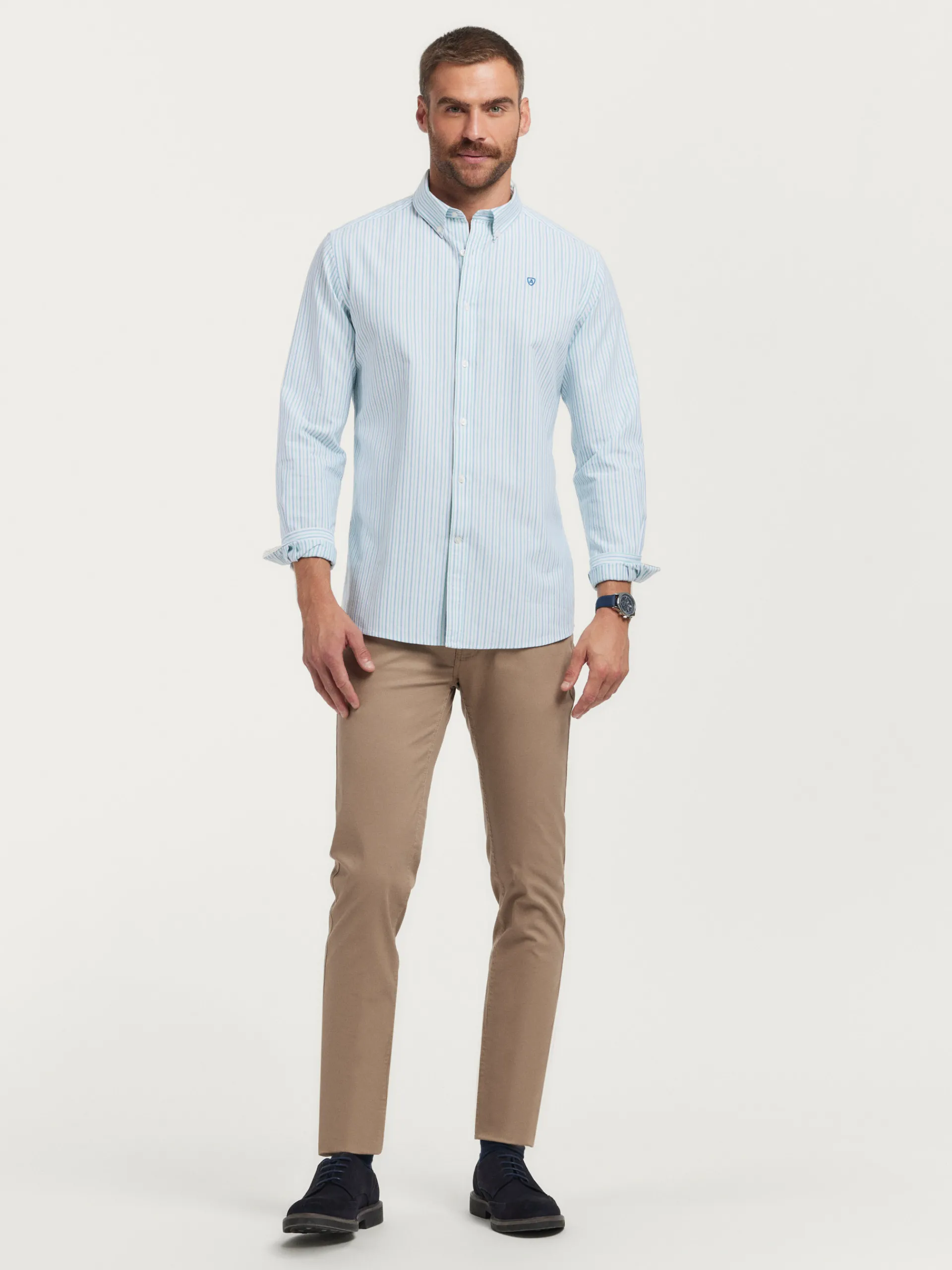 Oxford-Alvaro Moreno CAMISA OXFORD FANCY STR Verde