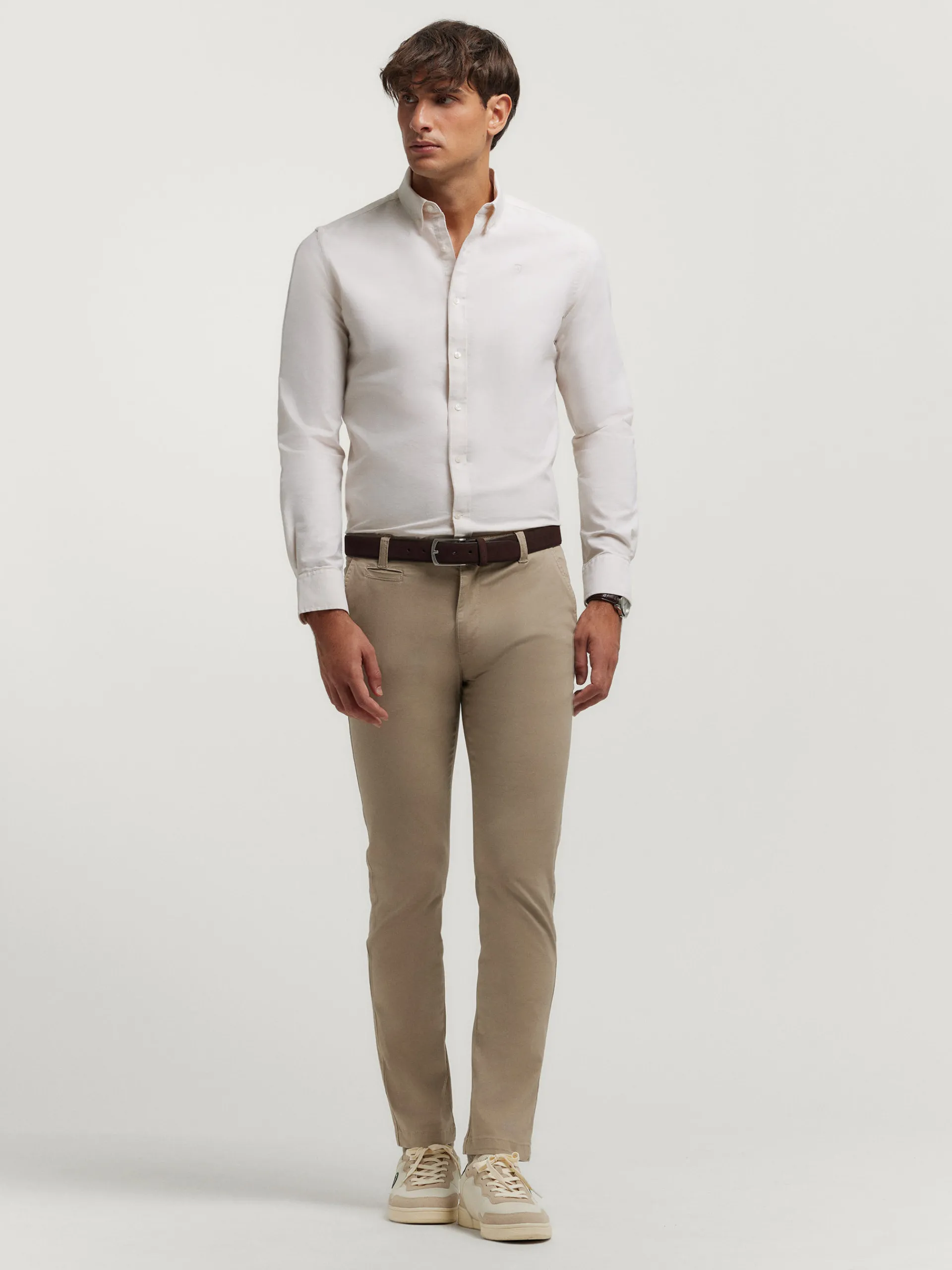 Oxford-Alvaro Moreno CAMISA OXFORD SOLID Beige