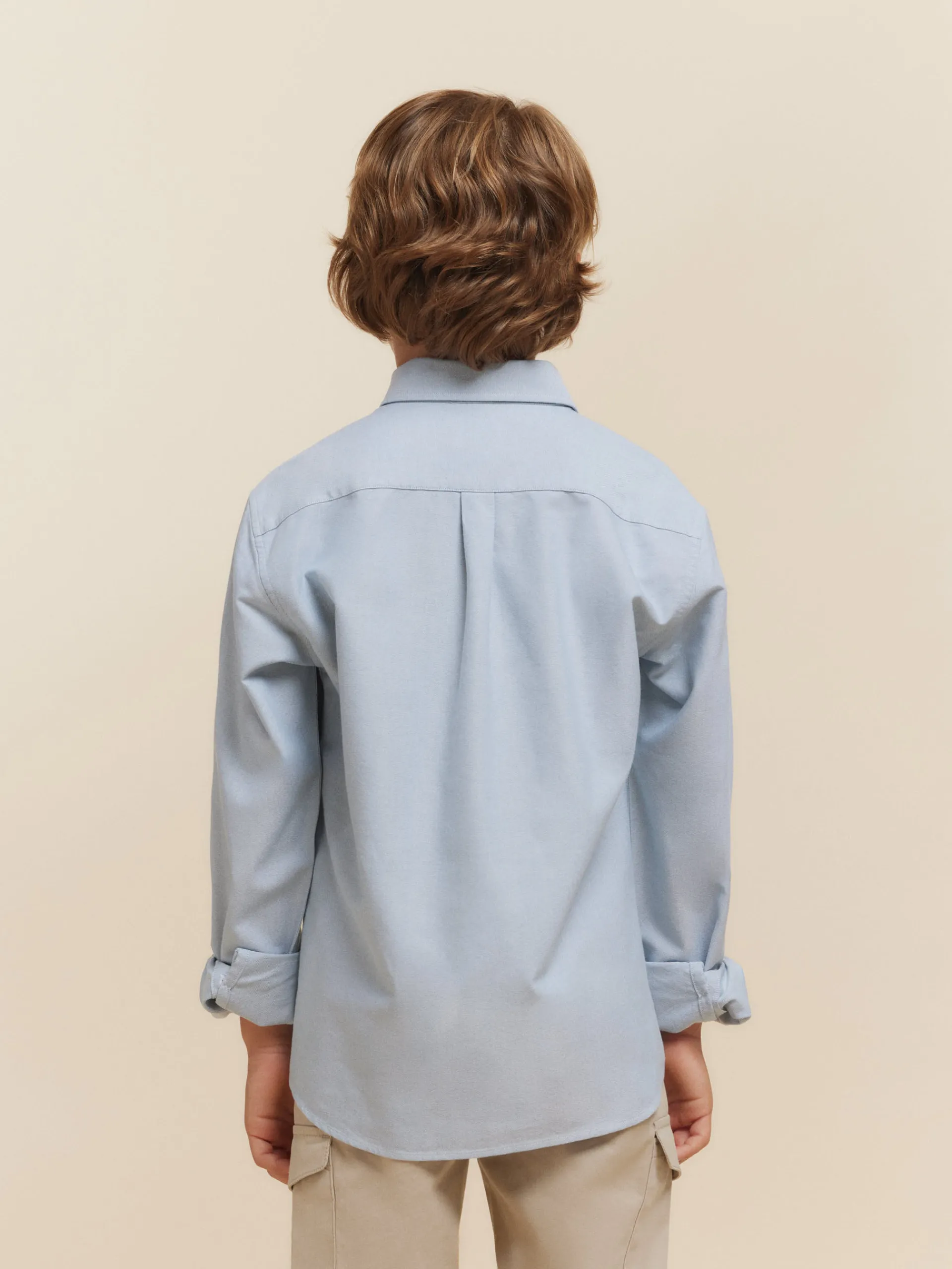 Camisas-Alvaro Moreno CAMISA OXFORD SOLID KIDS Azul