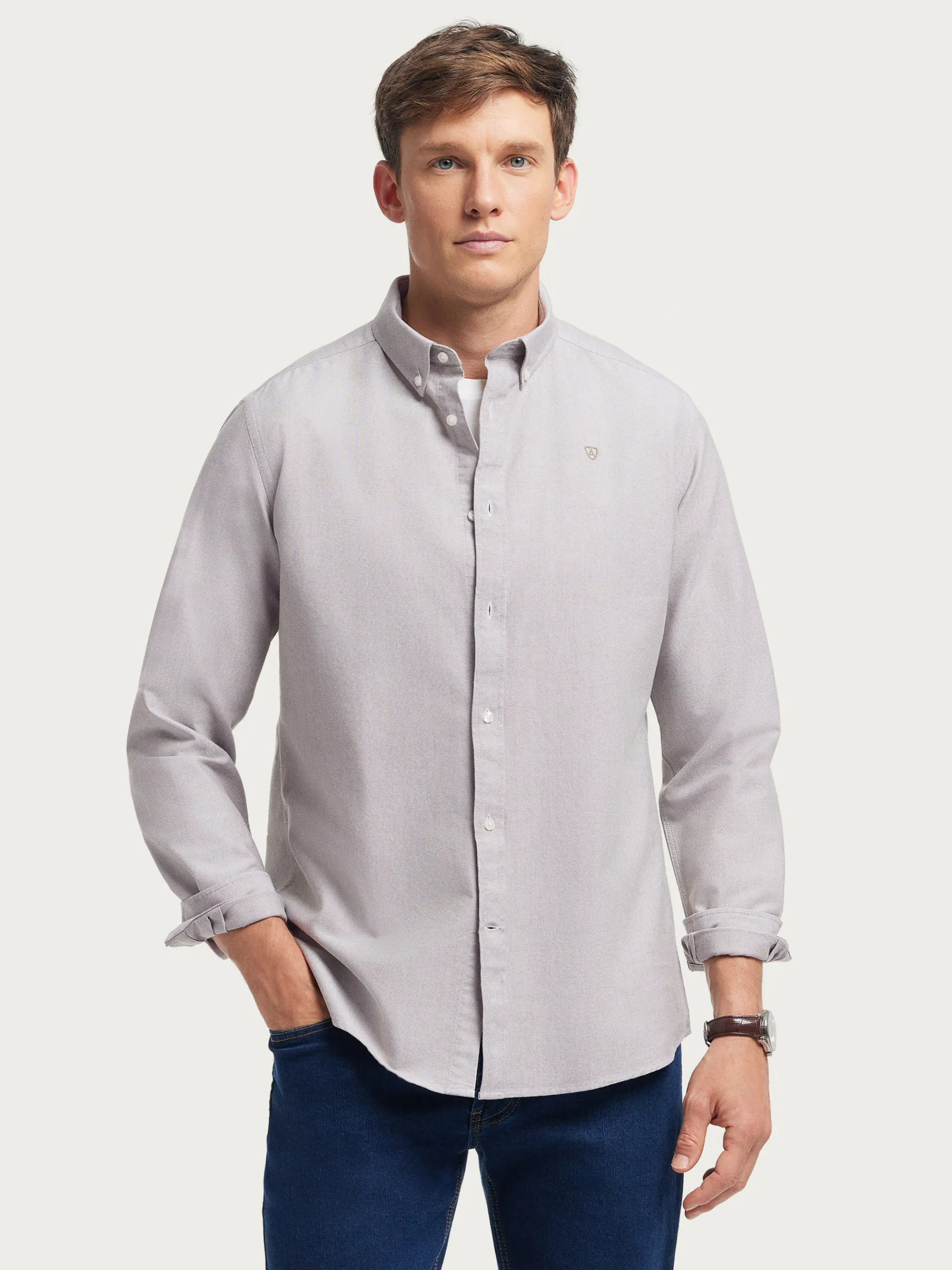 Oxford-Alvaro Moreno CAMISA OXFORD SOLID Verde