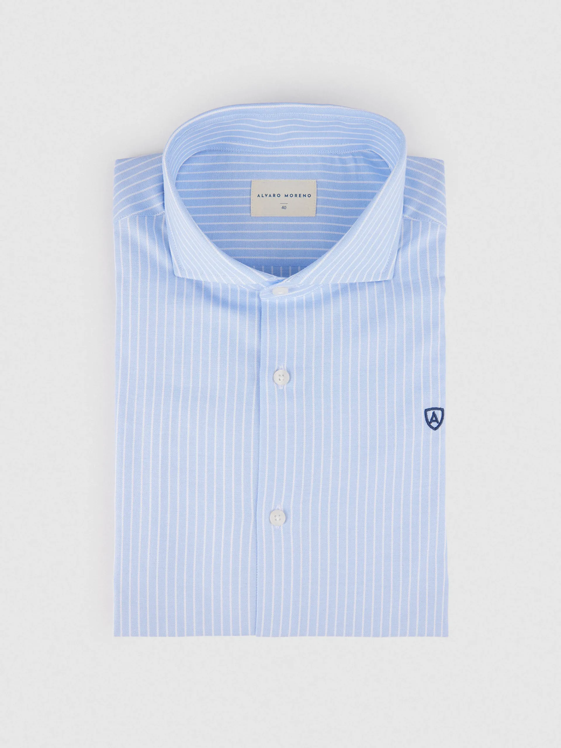 Camisas Vestir|Camisas Vestir-Alvaro Moreno CAMISA P. POINT DIPLO Celeste