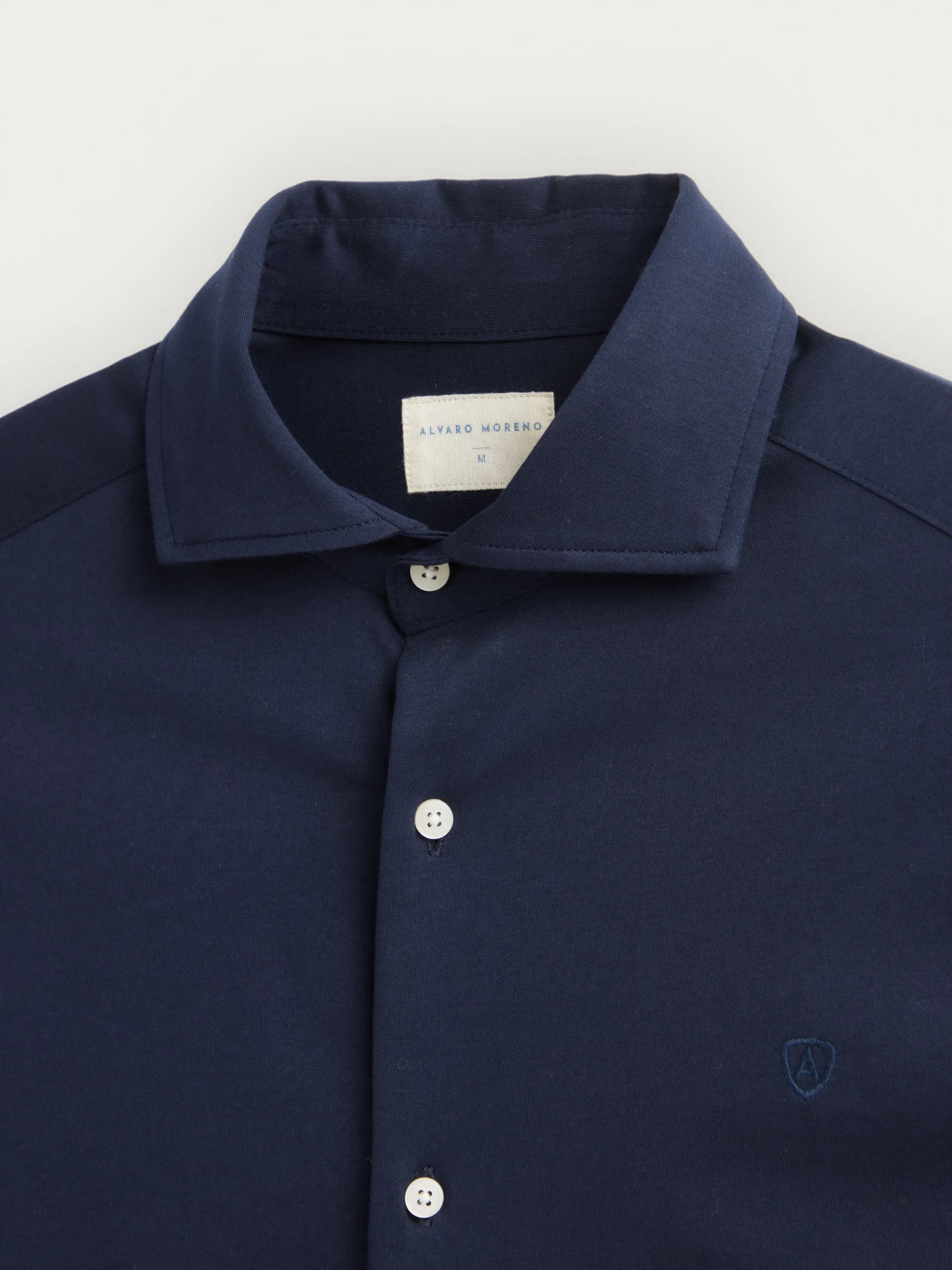 Casual-Alvaro Moreno CAMISA PUNTO ELASTICO Azul Marino