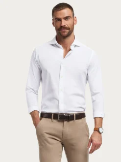 Casual-Alvaro Moreno CAMISA PUNTO ELASTICO Blanco