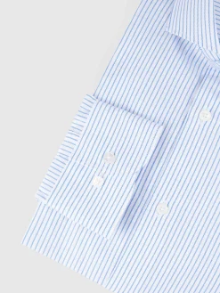Camisas Vestir|Camisas Vestir-Alvaro Moreno CAMISA RAYAS PANAMA Azul