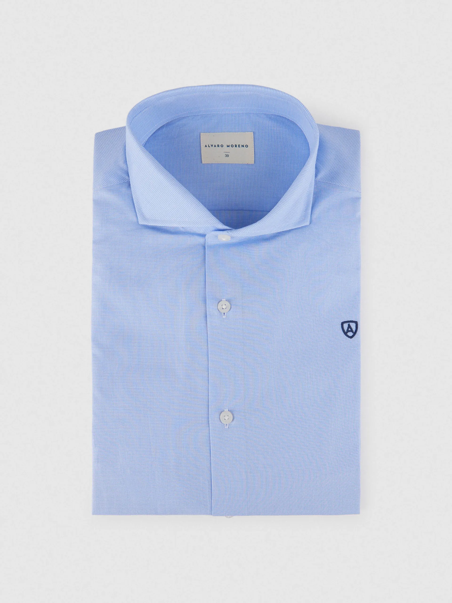 Camisas Vestir|Camisas Vestir-Alvaro Moreno CAMISA VESTIR MICRO GALLO Celeste