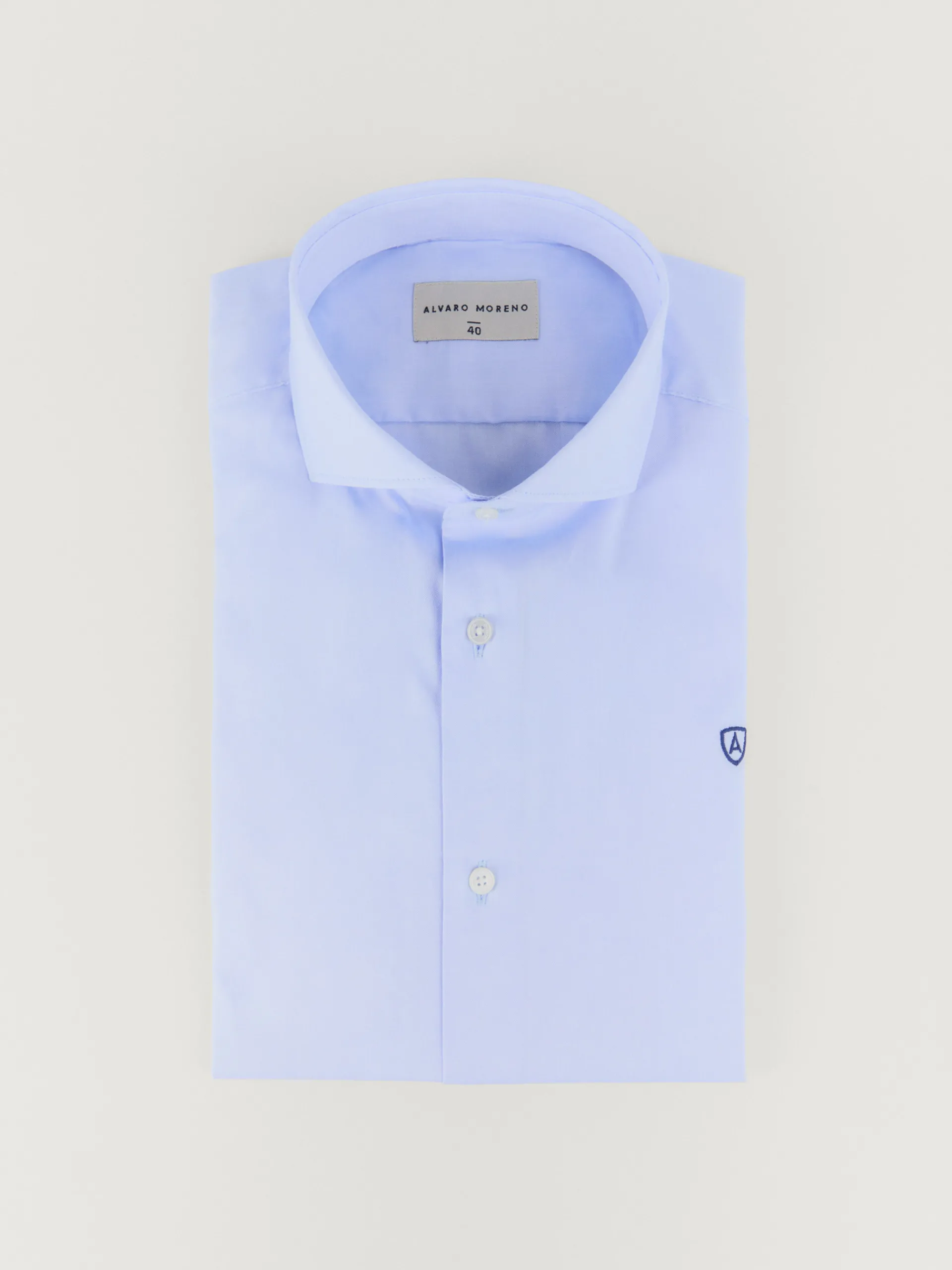 Camisas Vestir|Camisas Vestir-Alvaro Moreno CAMISA VESTIR P.POINT Celeste