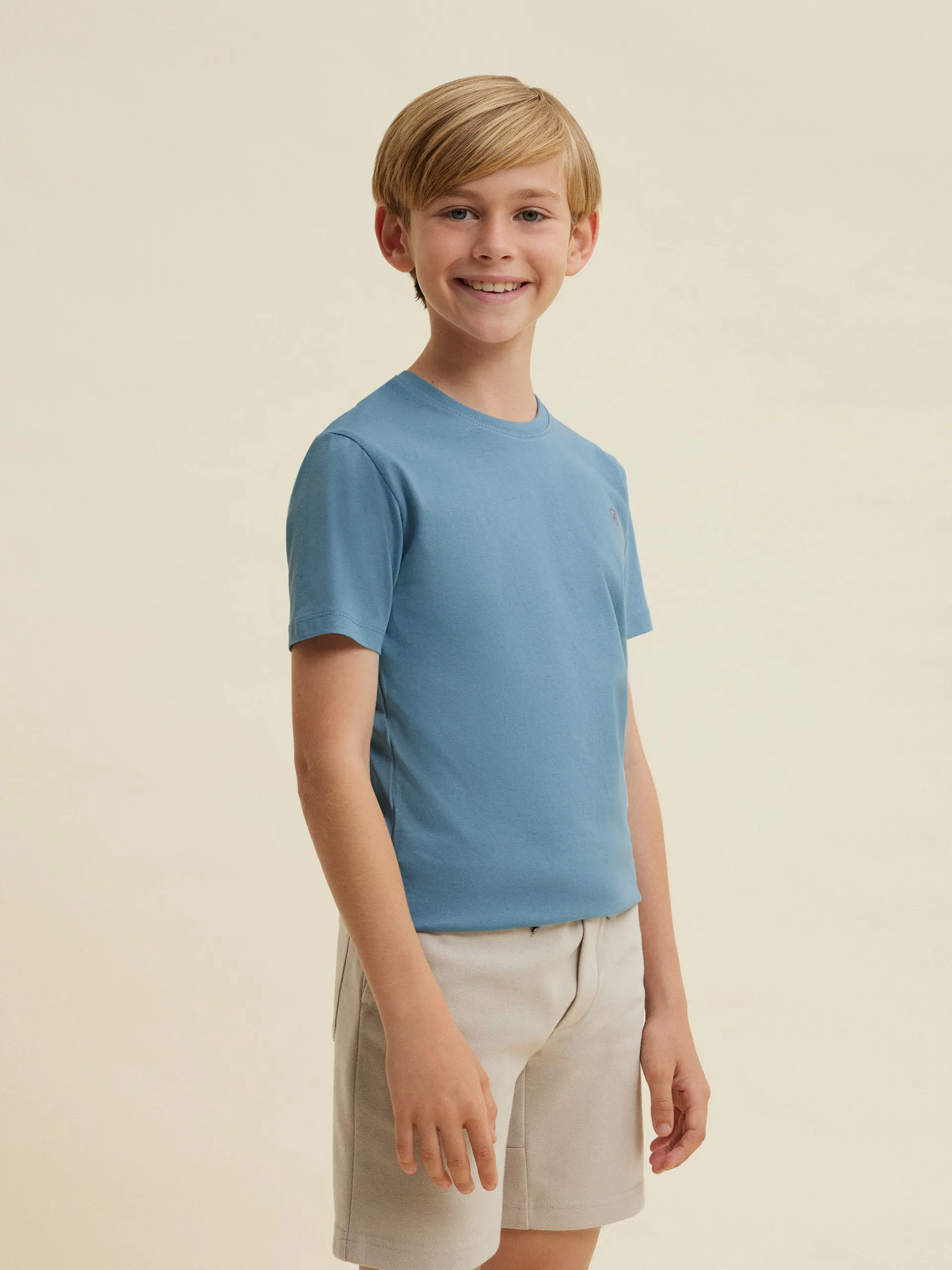 Camisetas-Alvaro Moreno CAMISETA BASIC KIDS Celeste