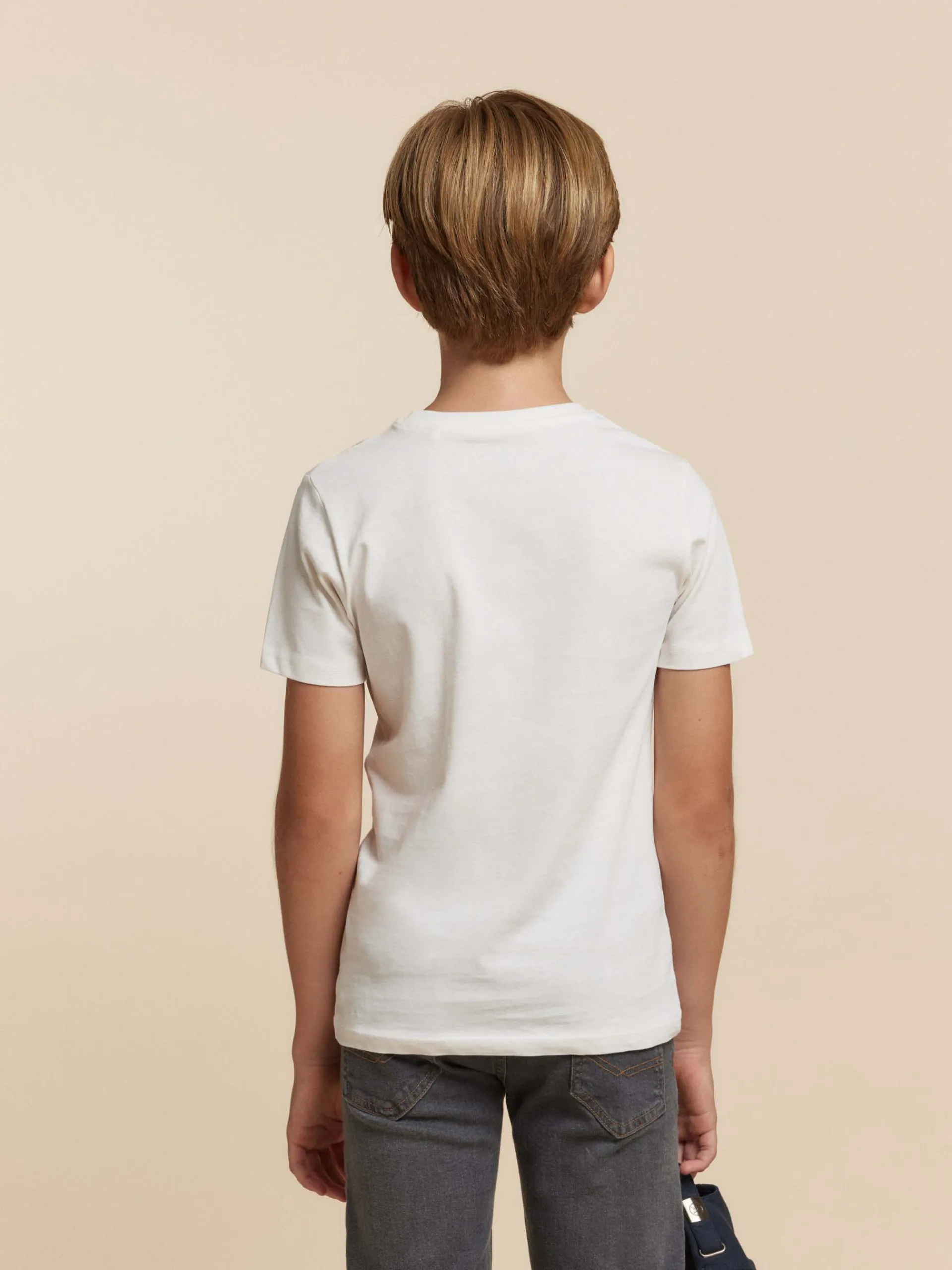 Camisetas-Alvaro Moreno CAMISETA BASICA KIDS Crudo