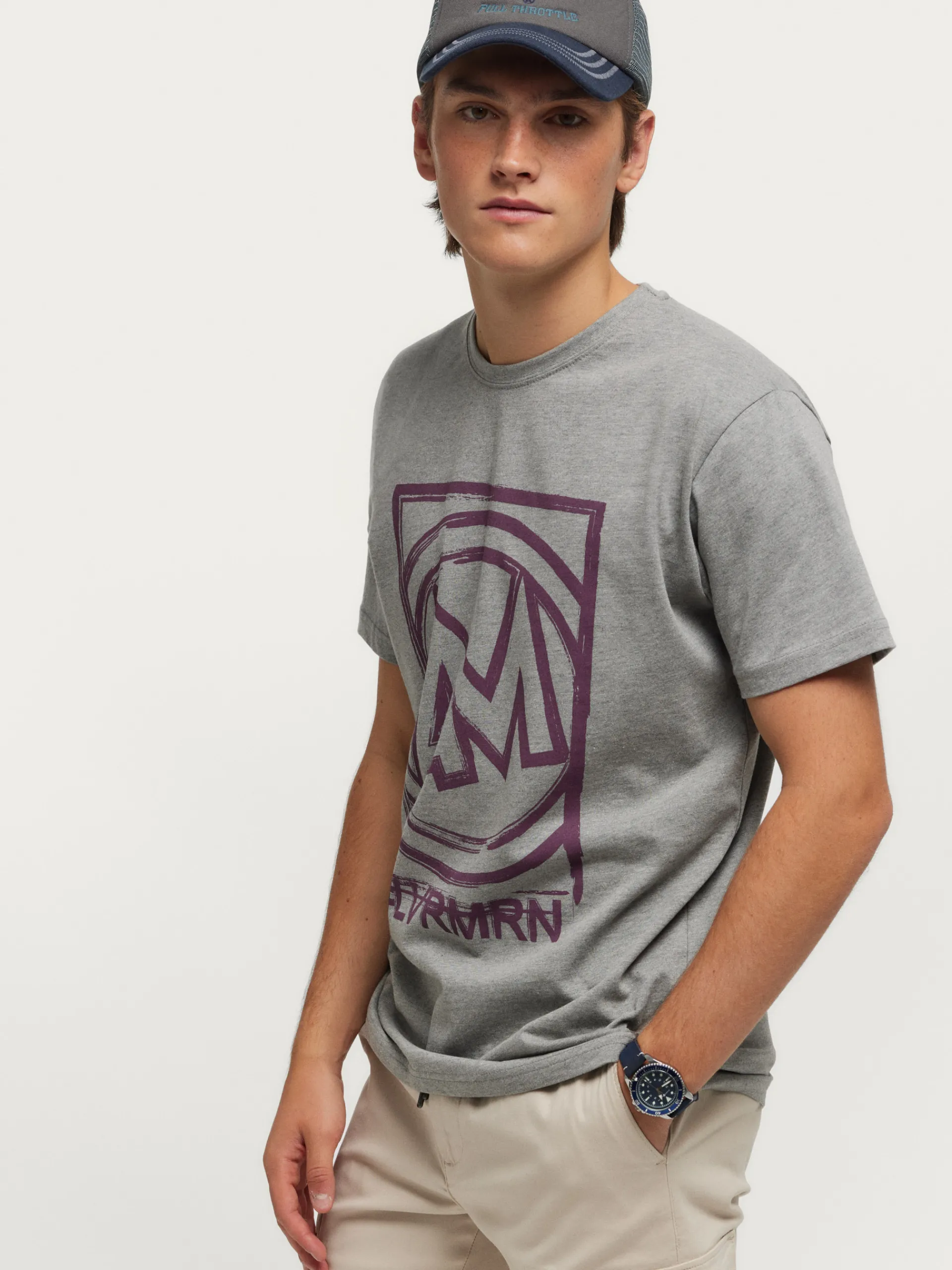 Teen|Camisetas-Alvaro Moreno CAMISETA LOGO Gris