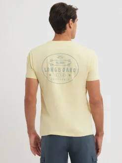 Camisetas-Alvaro Moreno CAMISETA LONGBOARD Amarillo