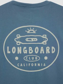 Camisetas-Alvaro Moreno CAMISETA LONGBOARD Azul