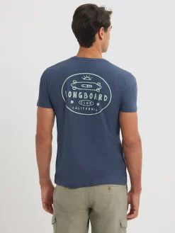 Camisetas-Alvaro Moreno CAMISETA LONGBOARD Azul Marino