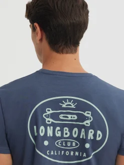 Camisetas-Alvaro Moreno CAMISETA LONGBOARD Azul Marino