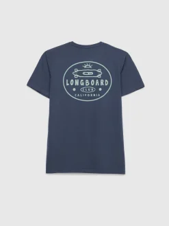 Camisetas-Alvaro Moreno CAMISETA LONGBOARD Azul Marino