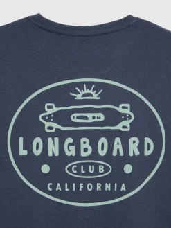 Camisetas-Alvaro Moreno CAMISETA LONGBOARD Azul Marino