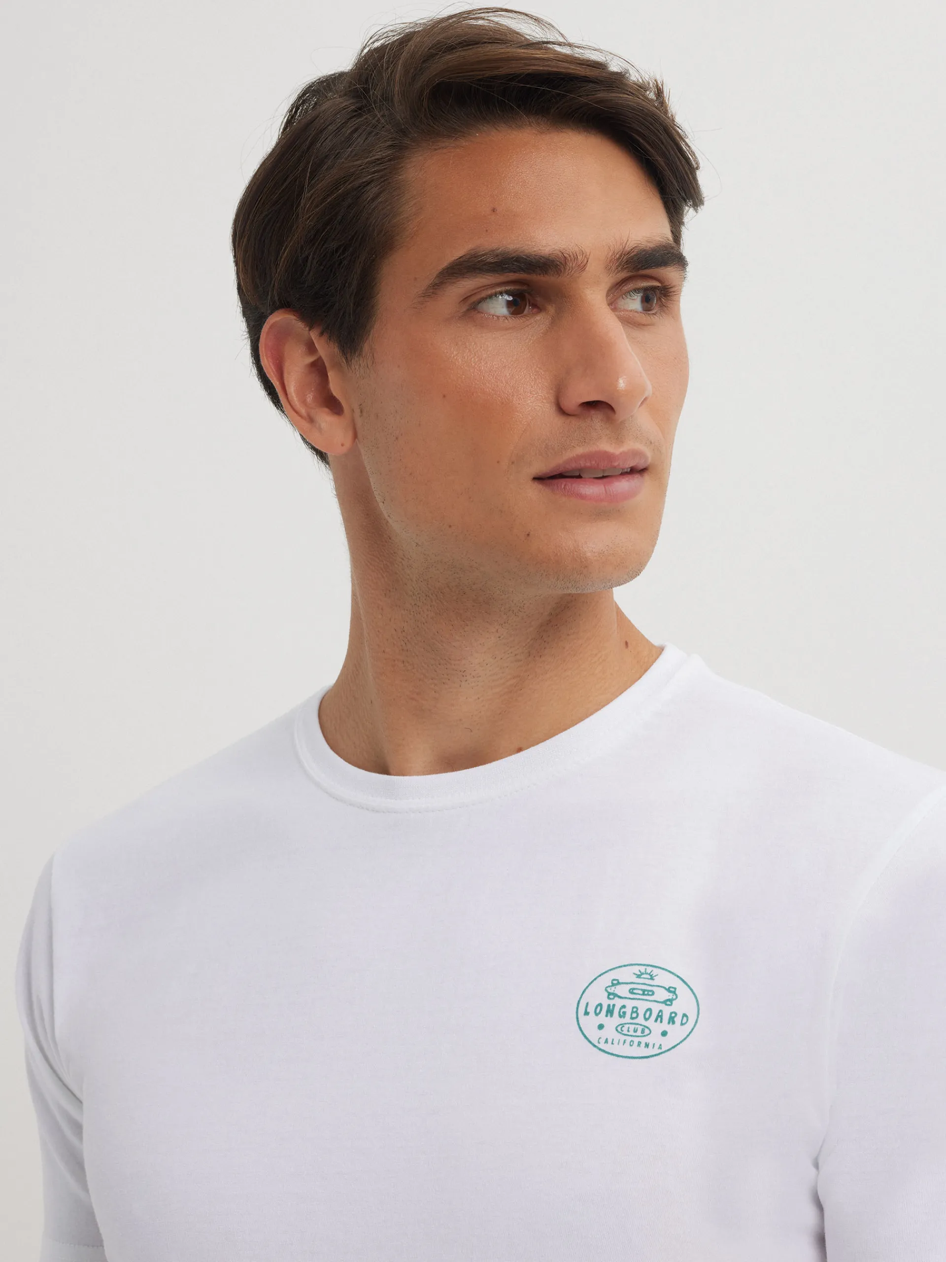 Camisetas-Alvaro Moreno CAMISETA LONGBOARD Blanco