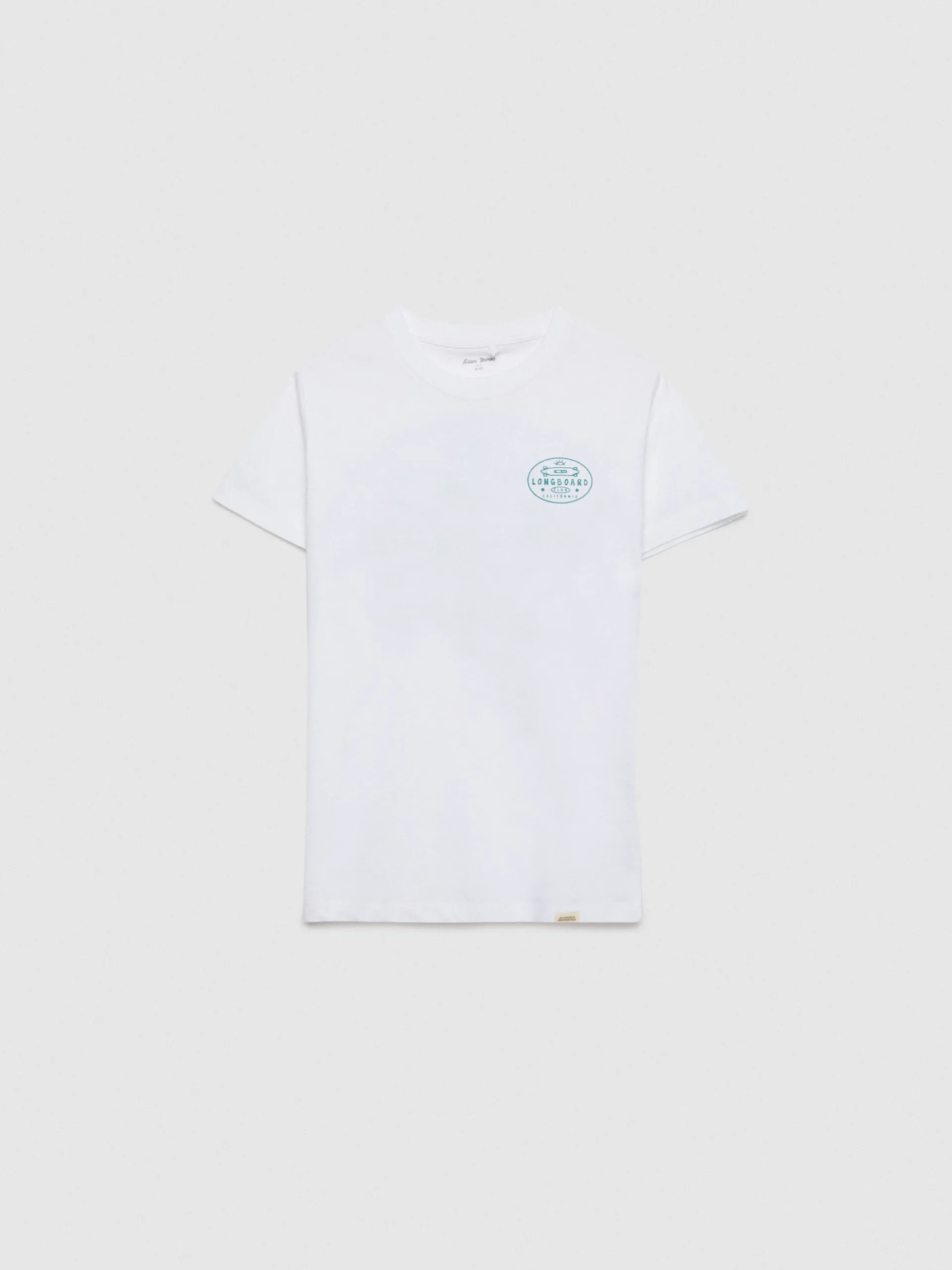 Camisetas-Alvaro Moreno CAMISETA LONGBOARD KIDS Blanco