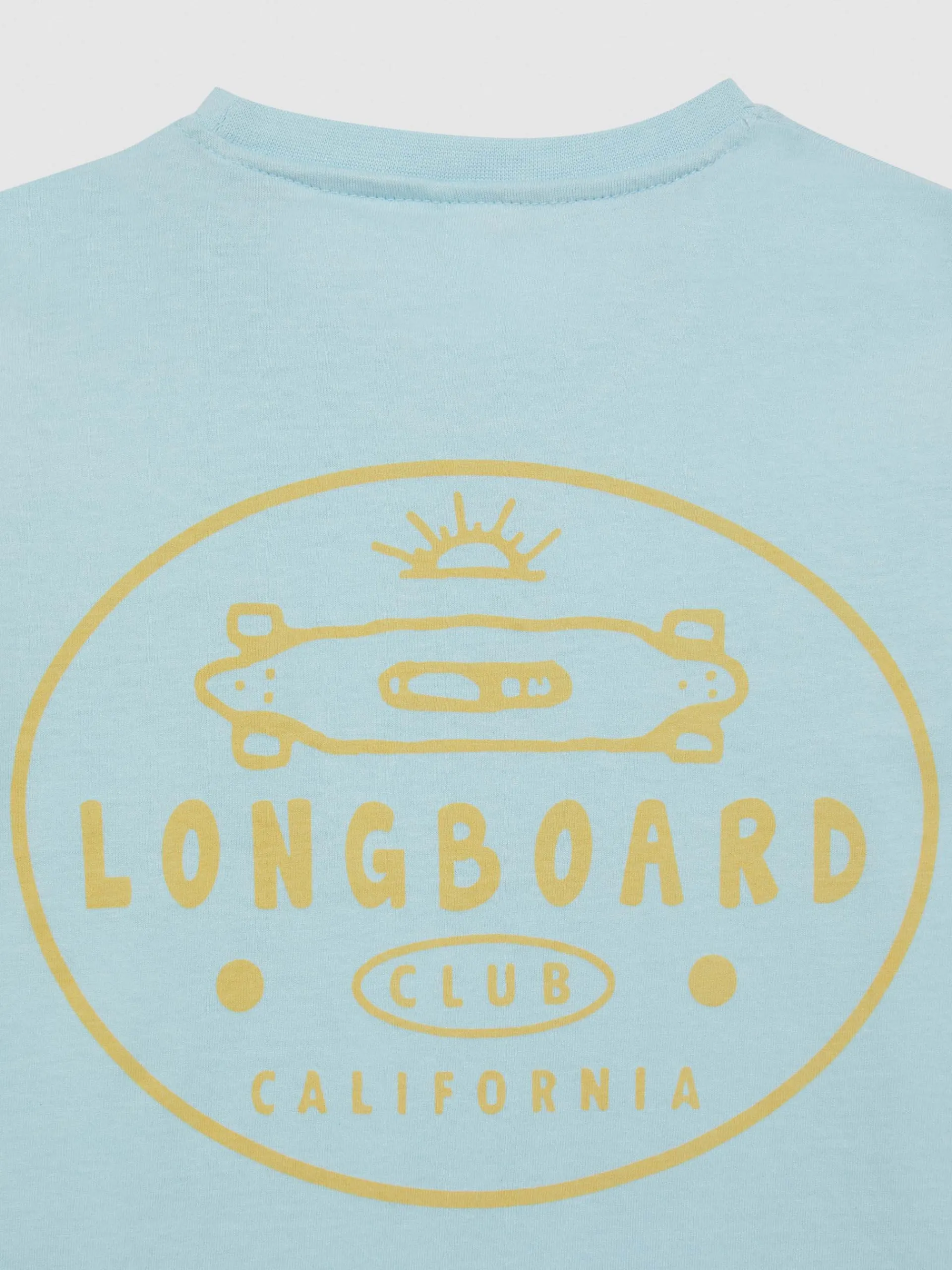 Camisetas-Alvaro Moreno CAMISETA LONGBOARD KIDS Verde Agua