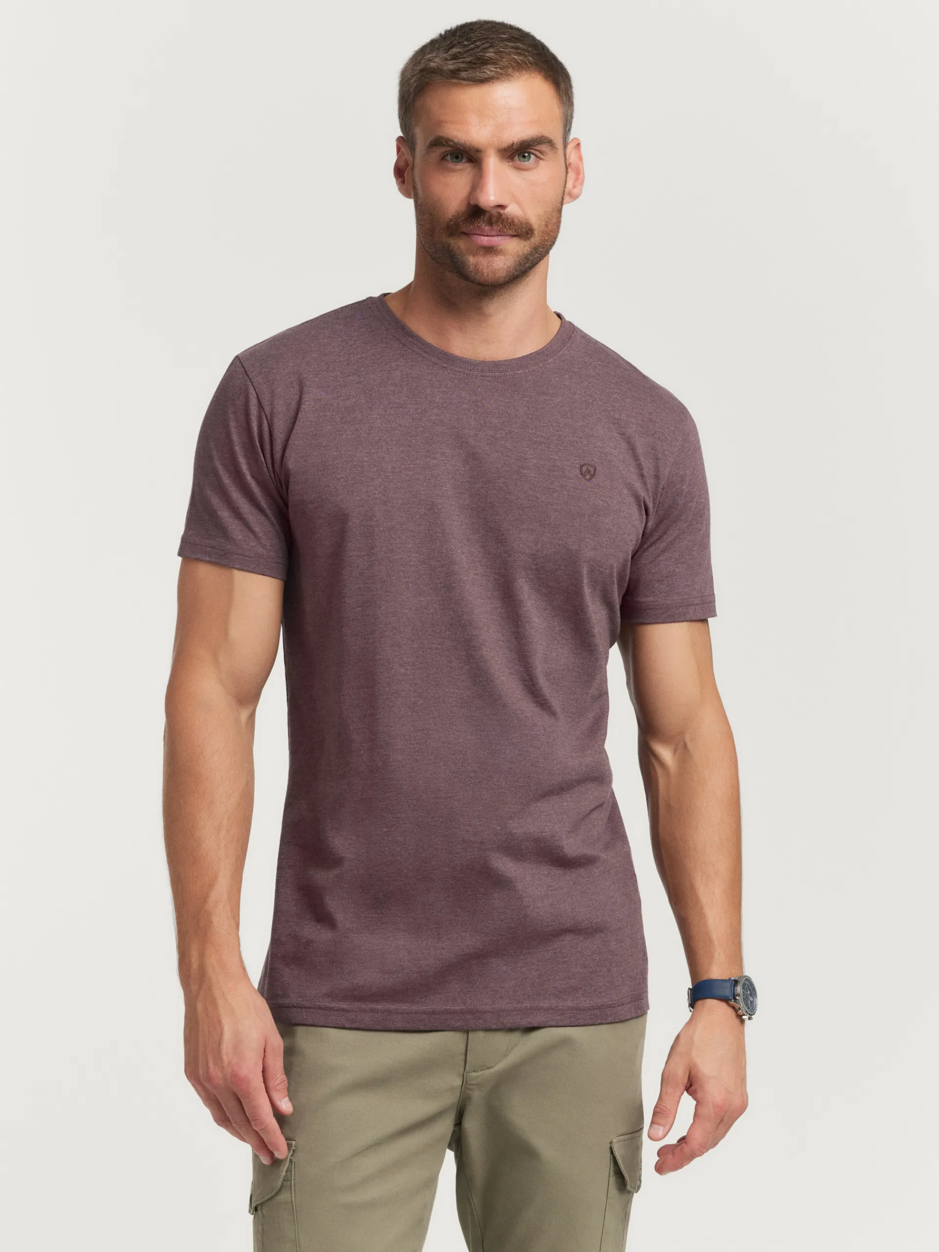 Camisetas-Alvaro Moreno CAMISETA MELANGE Burdeos
