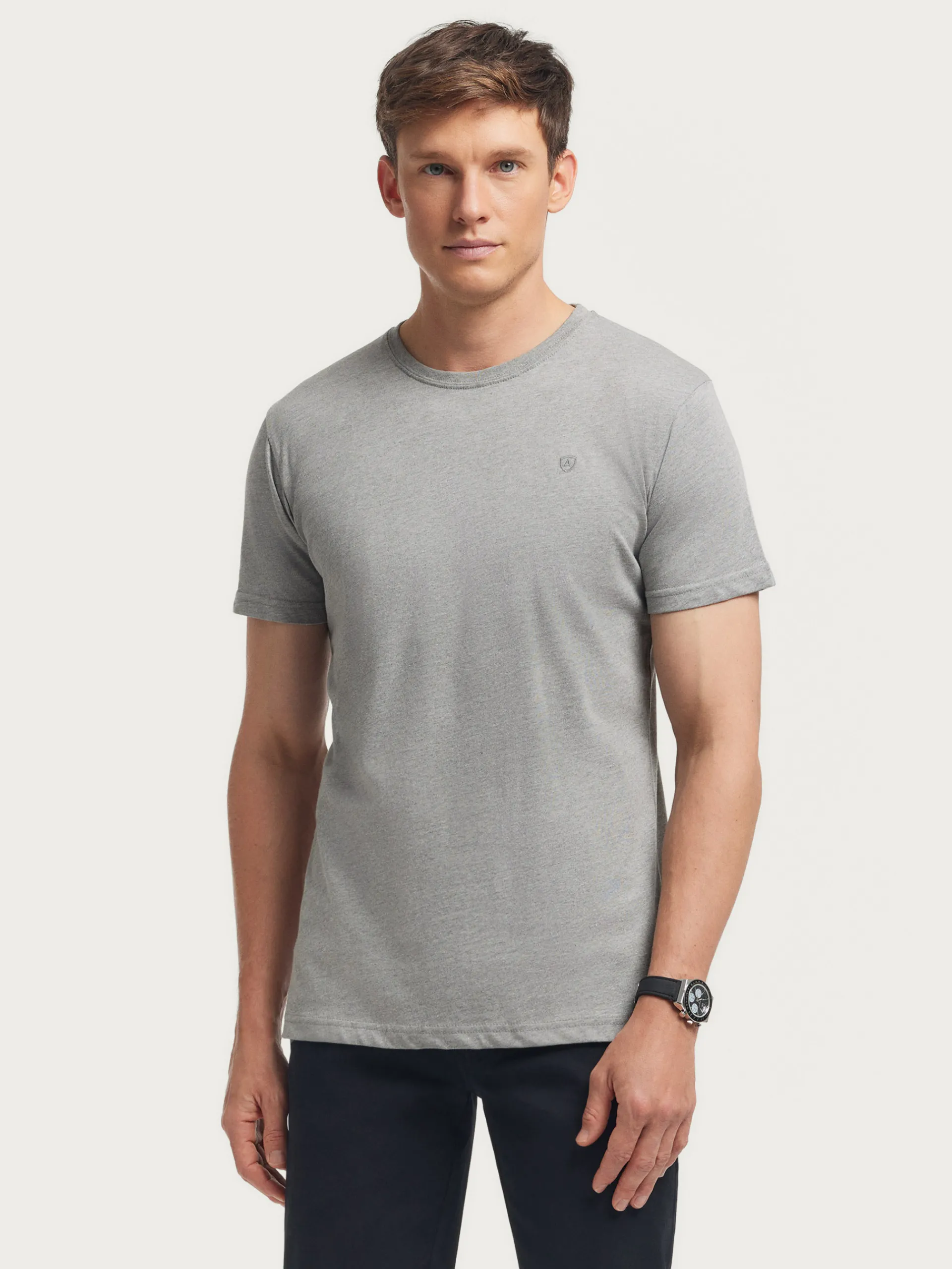 Camisetas-Alvaro Moreno CAMISETA MELANGE Gris
