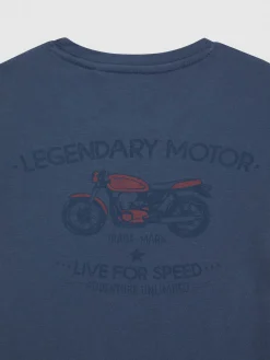 Camisetas-Alvaro Moreno CAMISETA MOTOR KIDS Azul